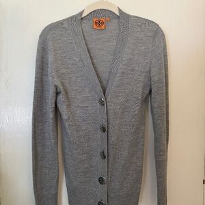 Tory Burch Gray Cardigan